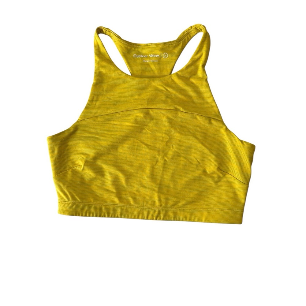 OUTDOOR VOICES Tank Top Womens Medium Stretch Sports‎ Athleisure Crop No Pads